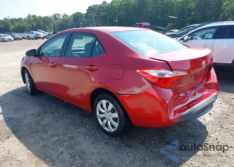 2014 Toyota Corolla Le из США, поврежденный, VIN 5YFBURHE5EP078109